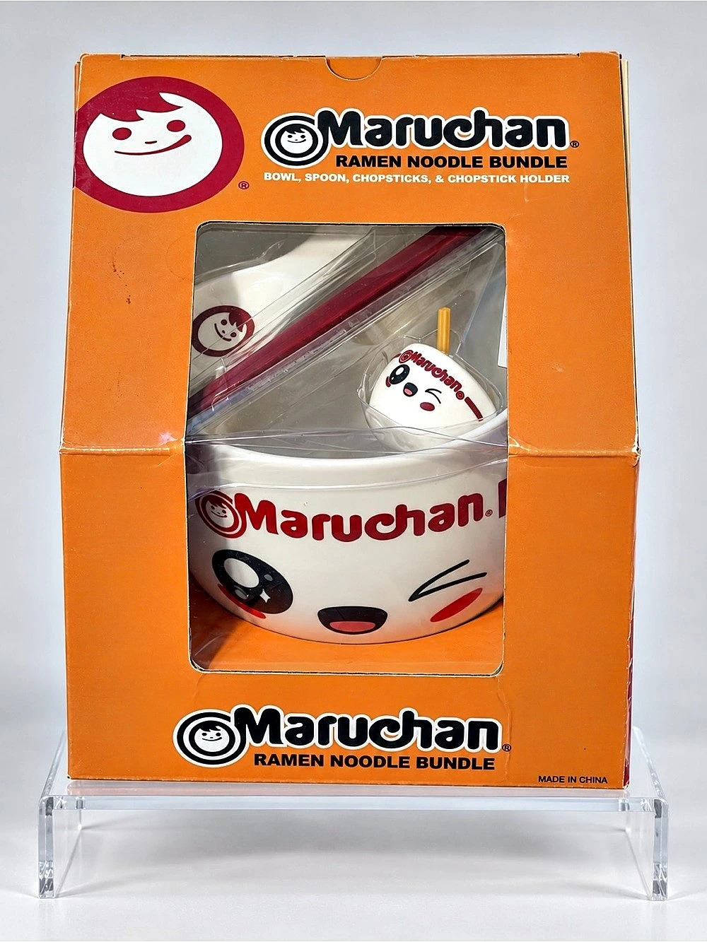 Maruchan Ramen Noodle Bundle Bowl Chopsticks Spoon Set